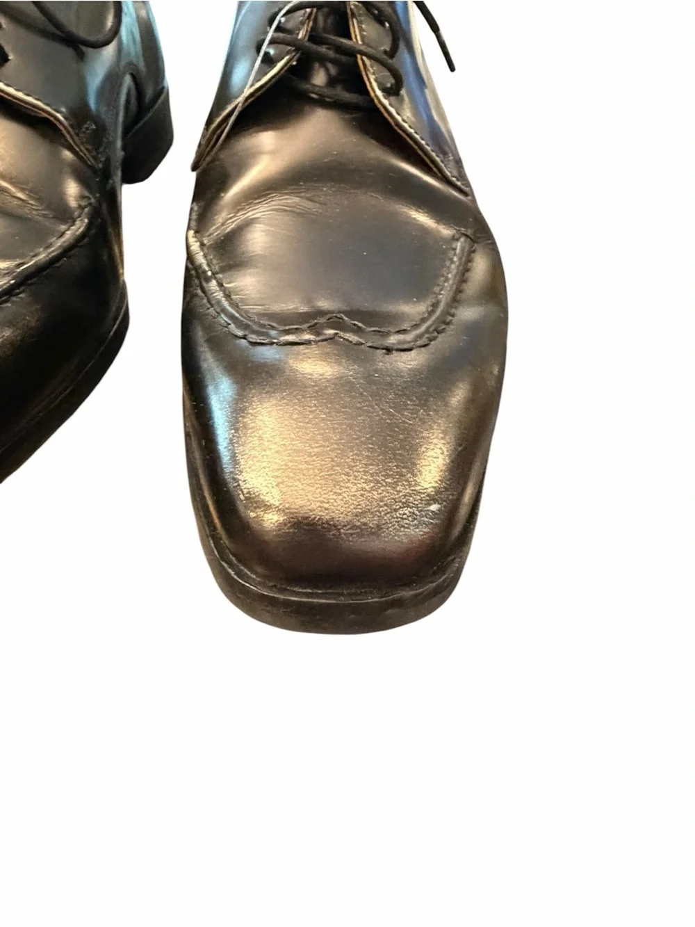 Moral Code Black Wingtip Oxfords Size 10M Scrupulous 32992 Lace Up Leather